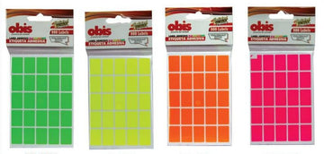 Label para precios cuadrados adhesivos colores surtidos 900/1 Obis