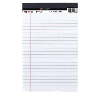 Libreta Rayada Blanca 8½x11