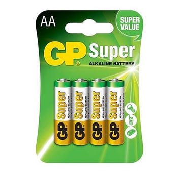 Pila Alcalina AA x 4 GP Super