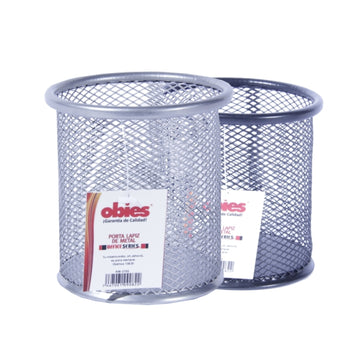 Porta Lápiz Redondo Metal-Negro