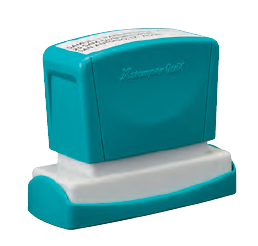 Sello Personalizado Estruct. X-Q14-AZ Azul Rectangular (14x60mm)