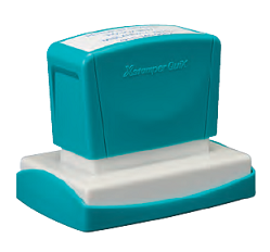 Sello Personalizado Estruct. X-Q16-AZ Azul Rectangular (36x61mm)