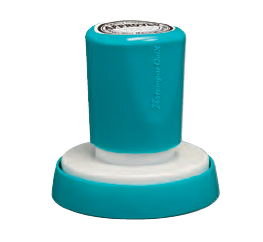 Sello Personalizado Estruct. X-Q53-AZ Azul Circular (38mm)