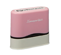 Sello Personalizado Estruct. X-QN41-R Name Stamp Ovalado Cuerpo Rosa - Tinta Negra (9.5x46mm)