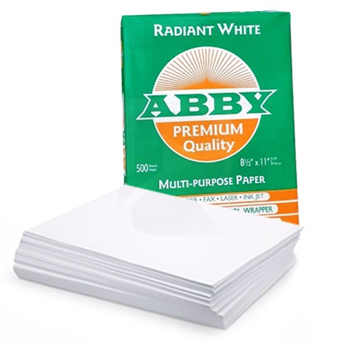 Resma de papel ABBY 8½x11 Bond 20