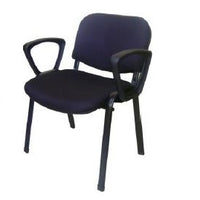 Silla de Visita ISO C/B Negra