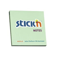 Notas Adhesivas (Post-it) 3x3 Verde Pastel - Stick'n