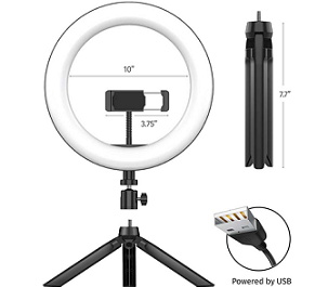 Trípode Portable para Celulares con Aro de Luz Universal - VL100